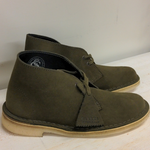 Clarks Desert Boot Dark Olive - Picture 8 of 8